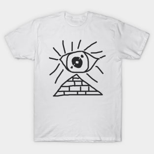 The big eye on pyramid T-Shirt